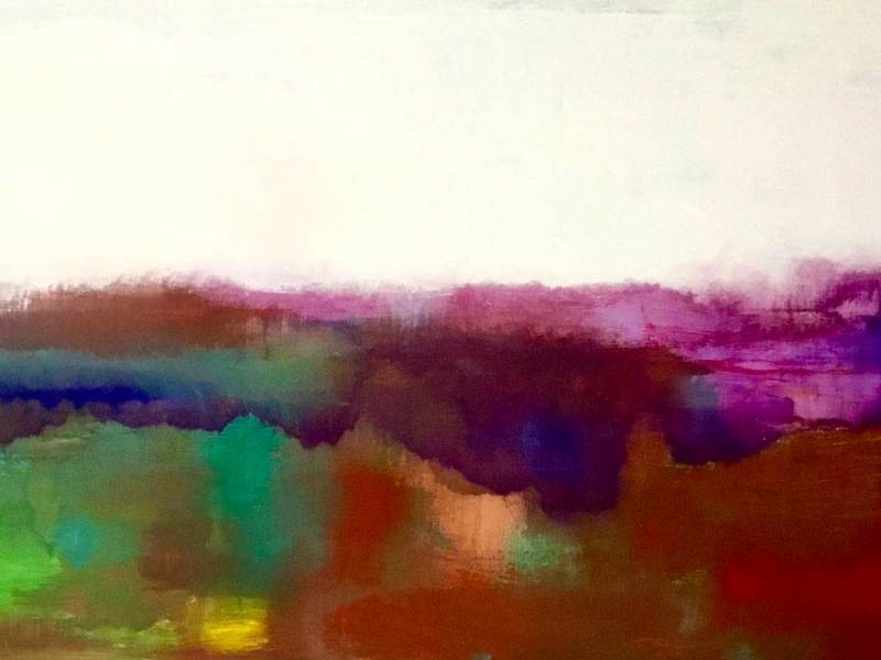 LA QUIETE, Quiet, Calme  (acrylic on canvas, 200x120 cm - 78.7’’x 47.2’’ - private collection, Rome, 2018)