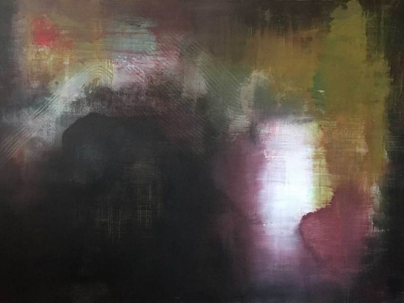 MATTINO, Morning, Matin  (acrylic on canvas, 147x103 cm - 57.9’’x 40.1’’ - Rome, 2018)