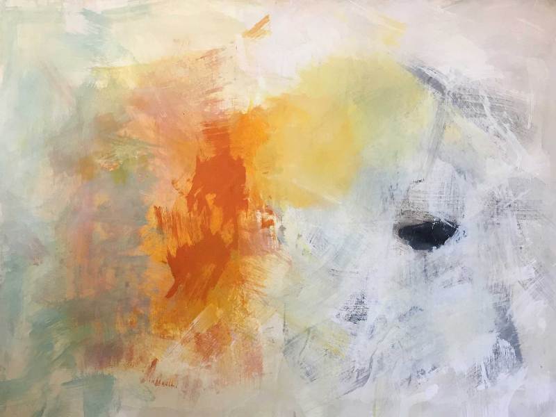 GIALLO, Yellow, Jaune  (acrylic on canvas, 153x104 cm - 60.2’’x 40.9’’ - Rome, 2016)