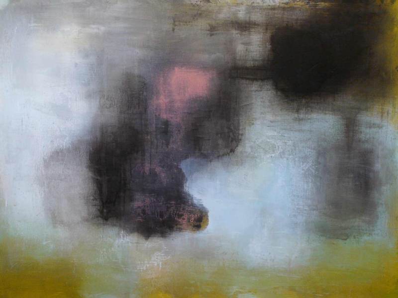 VACUITA', Emptiness, Vide  (acrylic on canvas, 153x110 cm - 60.2’’x 43.3’’ - Rome, 2016)
