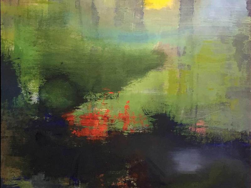 SOGNO, Dream, Rêve  (acrylic on canvas, 103x145 cm - 40.6’’x 57.1’’ - Rome, 2017)