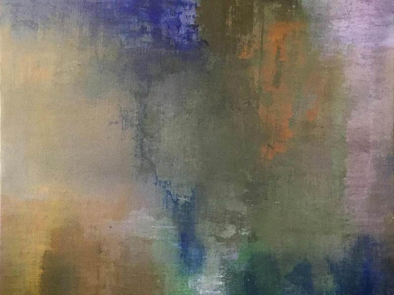 SILENZIO, Silence, Silence  (acrylic on canvas, 150x108 cm - 59.1’’x 42.5’’ - private collection, Rome, 2017)