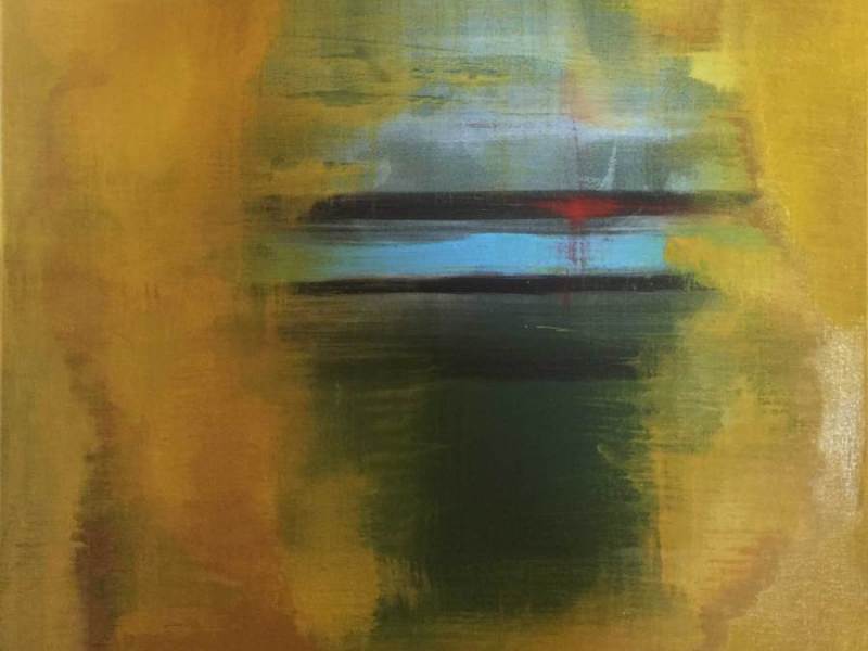 ORIZZONTE, Horizon (acrylic on canvas 80x60 cm - 31.5’’x 23.6’’ - Lama di Luna, 2019) - #1901