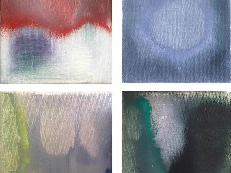 SERIE PORTE, Series Doors, Série Portes  (acrylic on canvas, Rome, 2018)