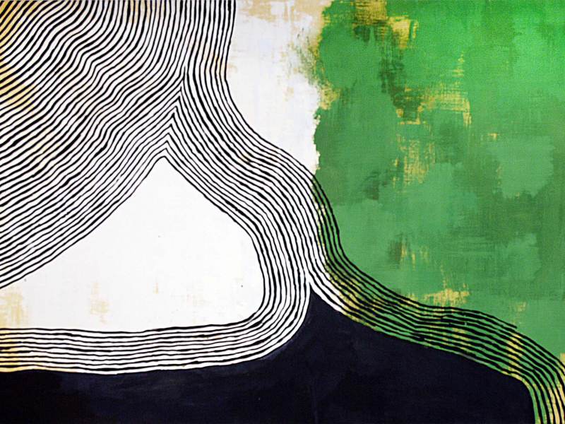 STRADE, Streets, Routes  (acrylic on canvas, 150x110 cm - 59.1’’x 43.3’’ - private collection, Rome, 2018)