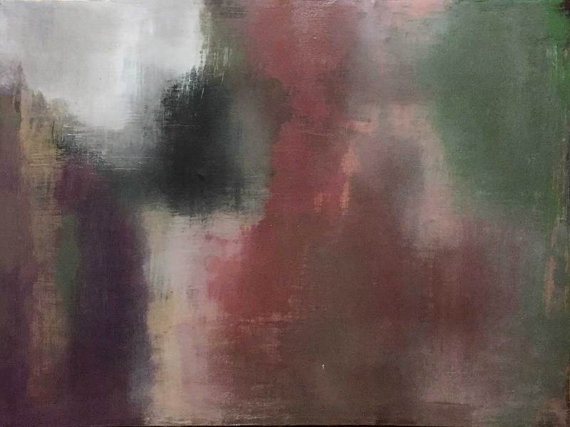 VELI, Veils, Voiles  (acrylic on canvas, 80x60 cm - 31.5’’x 23.6’’ - private collection, Rome, 2016)