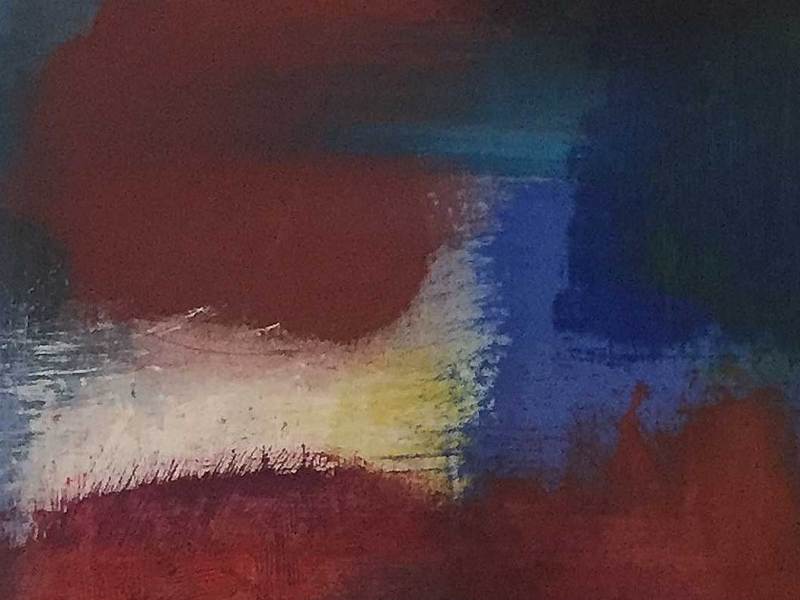 FUOCO, Fire, Feu (acrylic on canvas, 50x50 cm - 19.7’’x 19.7’’ - Rome, 2018)
